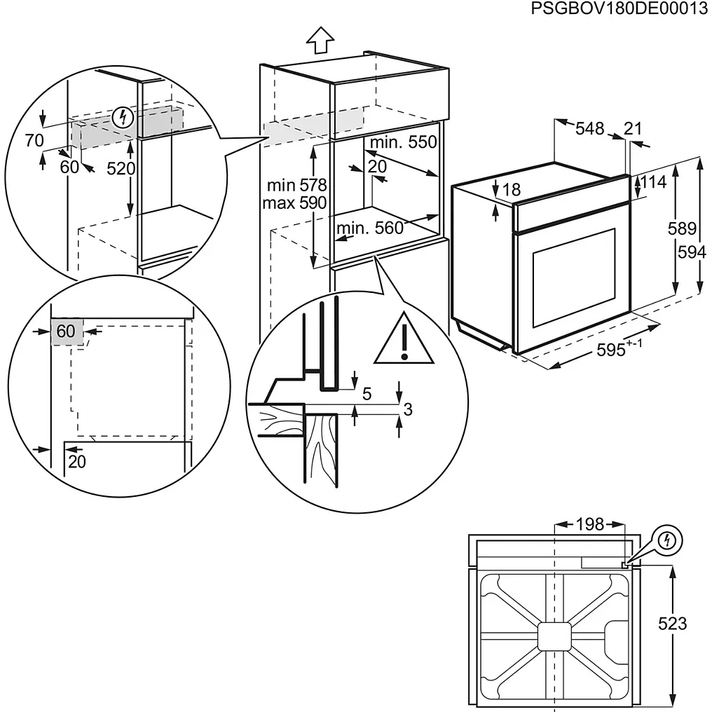 Four Pyro ELECTROLUX EOD6P67WH SteamBake - Image 7