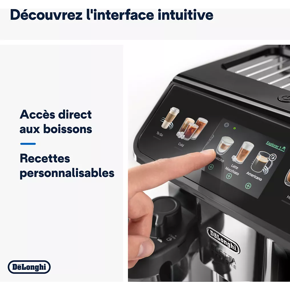 Expresso Broyeur DELONGHI ECAM450.65.G Eletta Explore Grise - Image 8